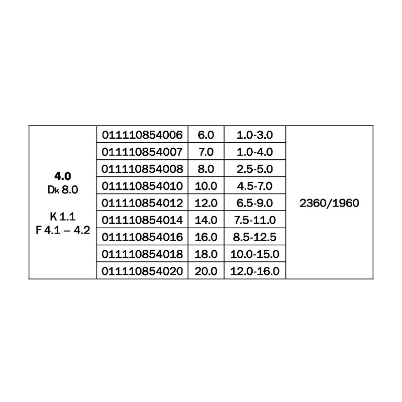 Заклепка Harpoon вытяжная 4.0х14.0 стандарт сталь