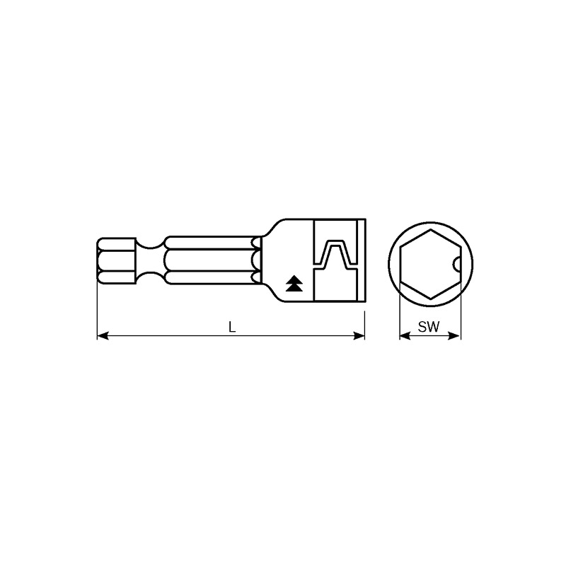 Бита HARPOON шестигранная 7 М-HP
