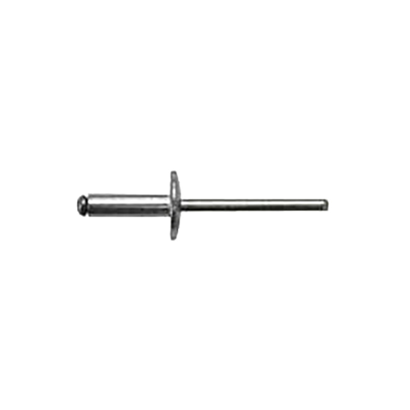 Заклепка Harpoon вытяжная 5.0х10.0 увеличенный бортик 14мм. алюминий/нержавеющая сталь